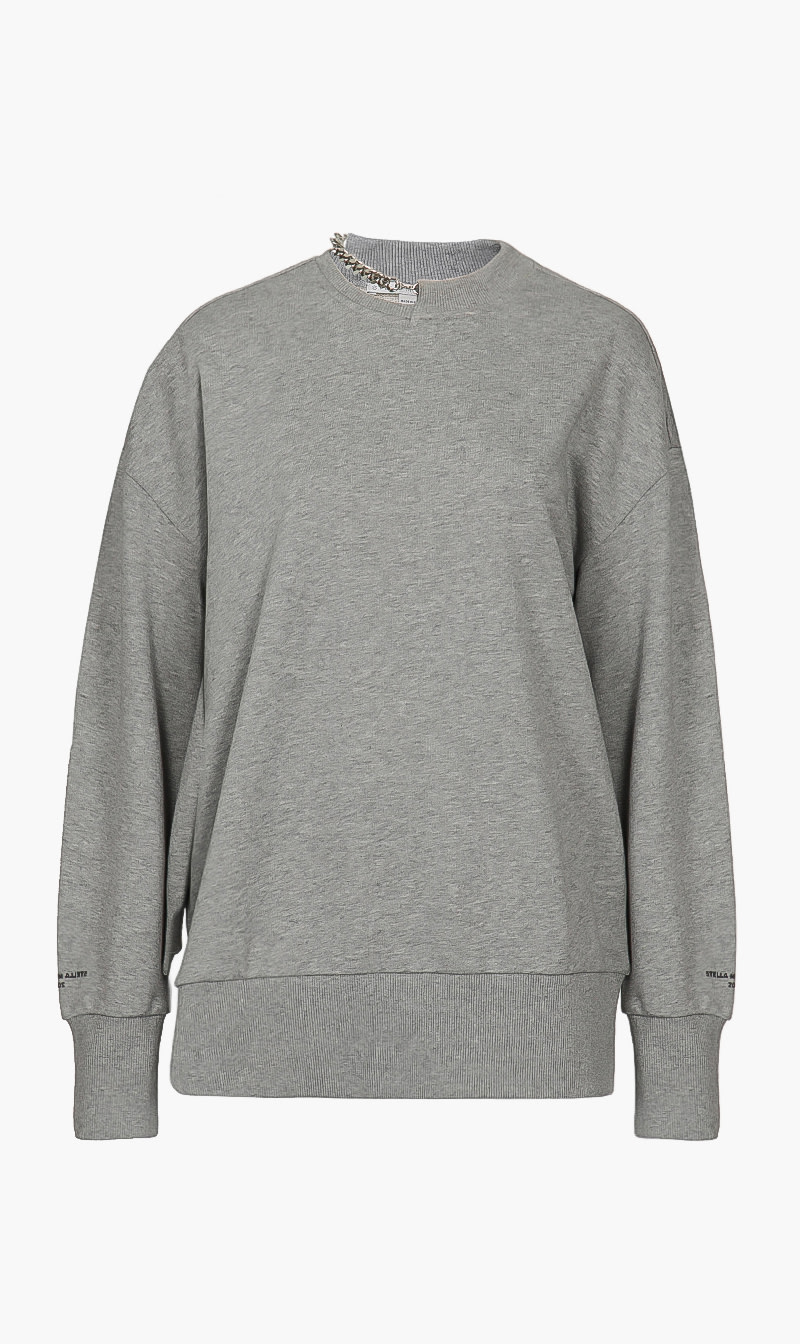 

Falabella Chain Detail Sweatshirt, Grey