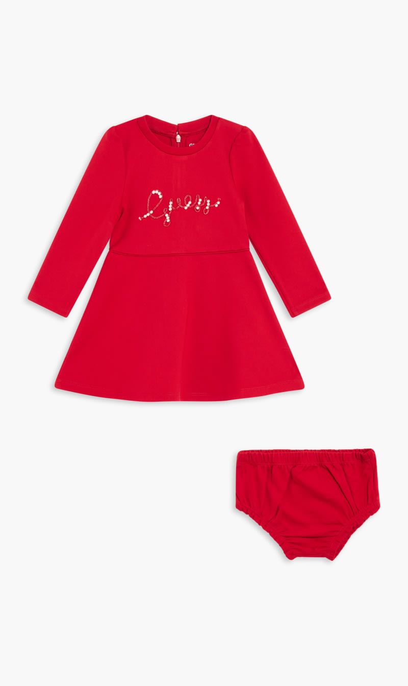 

Guess Red Logo Dress Set for Girls | The Deal Outlet