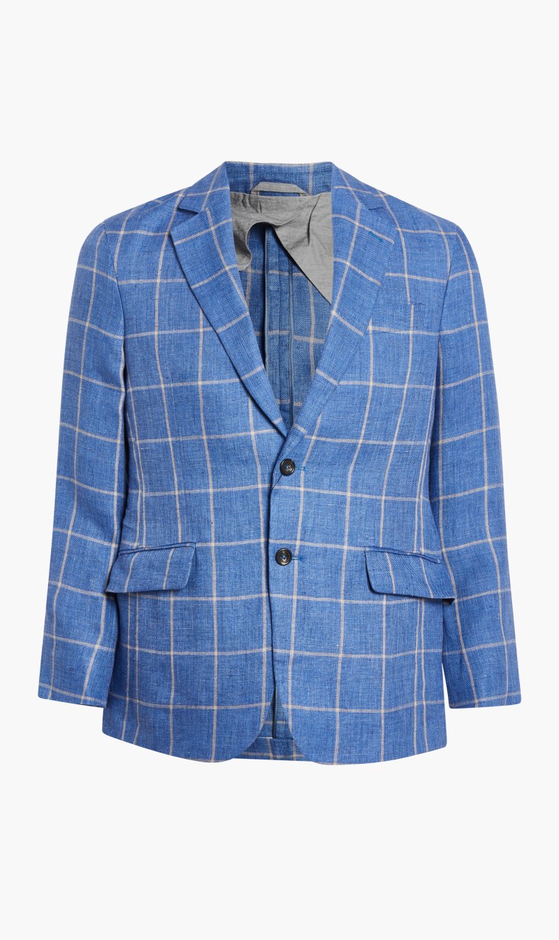 

Hackett London Blue Myf Linen Wpane for Men | The Deal Outlet