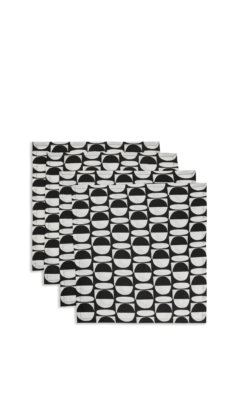 

Jonathan Adler Jnr Vallauris Napkin - Set Of 4 - Blackwhite | The Deal Outlet