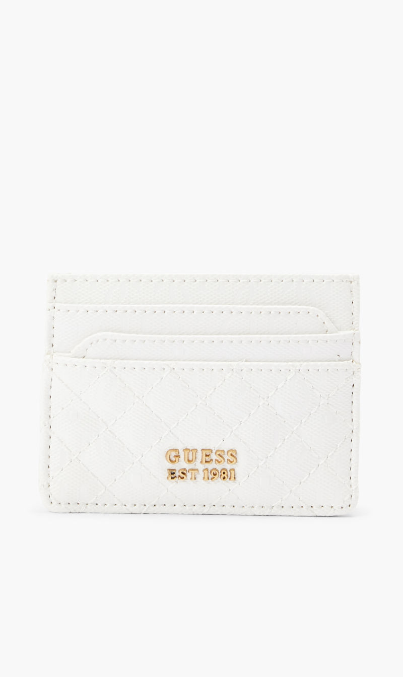 

Guess White Nerina Slg Card Holder for Women | The Deal Outlet