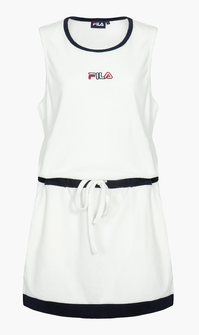 

Fila White Oceania Sleeveless Dress for Women | The Deal Outlet