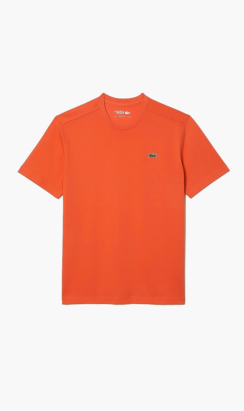 

Crew Neck Technical Cotton Tennis T-shirt, Orange