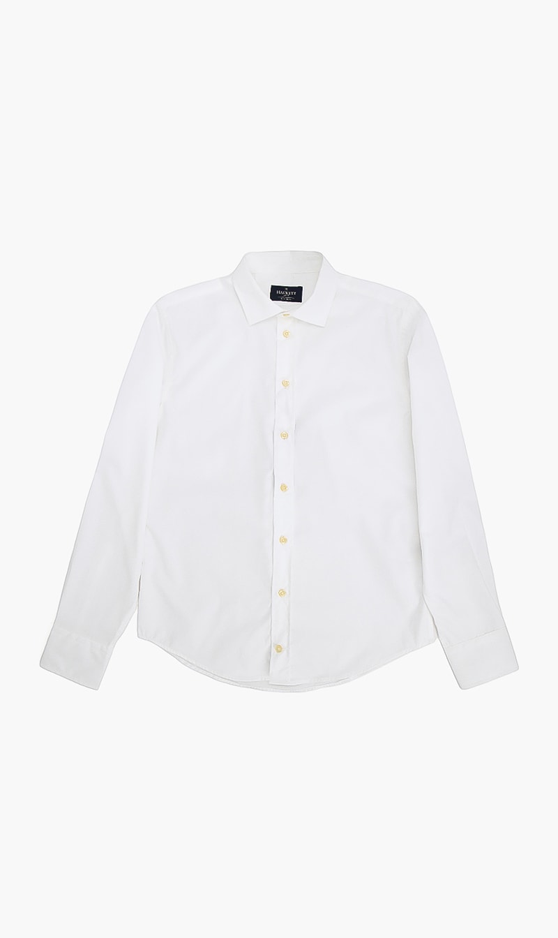 

Hackett London White Ceremonial Poplin Shirt for Boys | The Deal Outlet