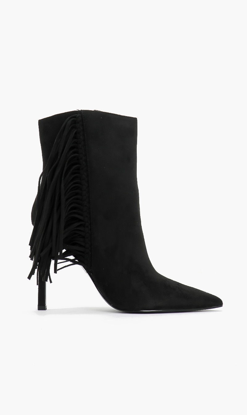 

Guess Black Sidone Suede Boots for Women | The Deal Outlet