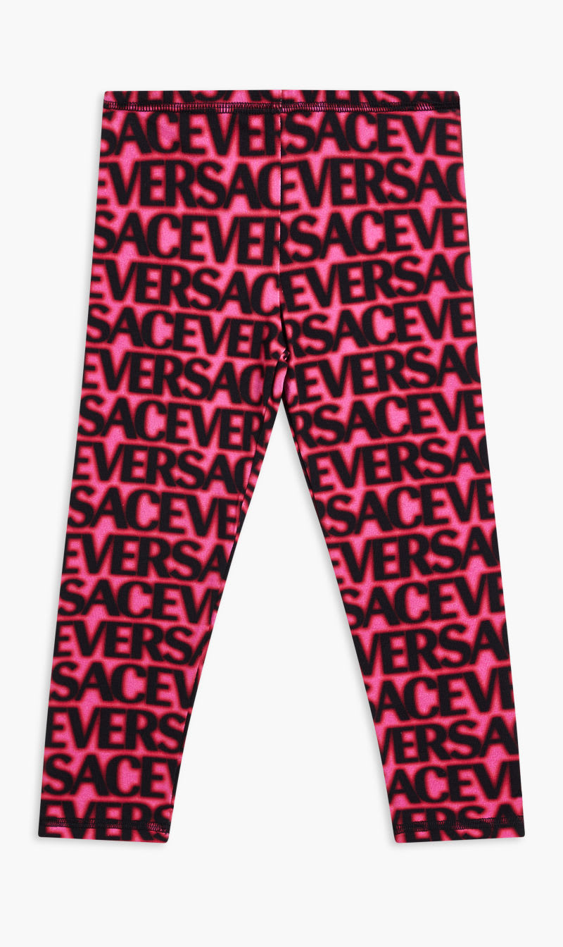 

Versace Multi-color Leggings Versace On Repeat Kids Jersey for Girls | The Deal Outlet