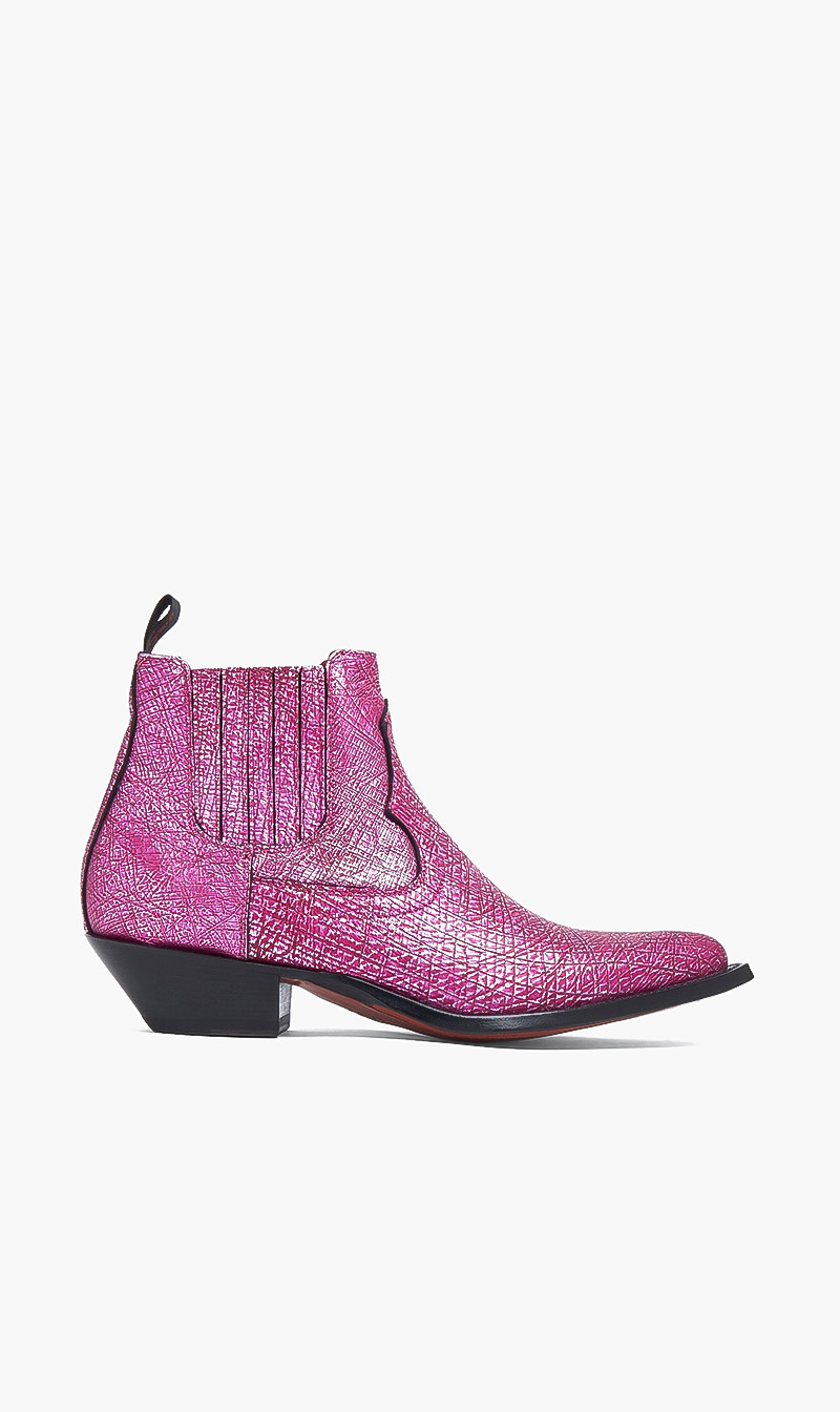 

Sonora Pink Hidalgo Mini Boots for Women | The Deal Outlet