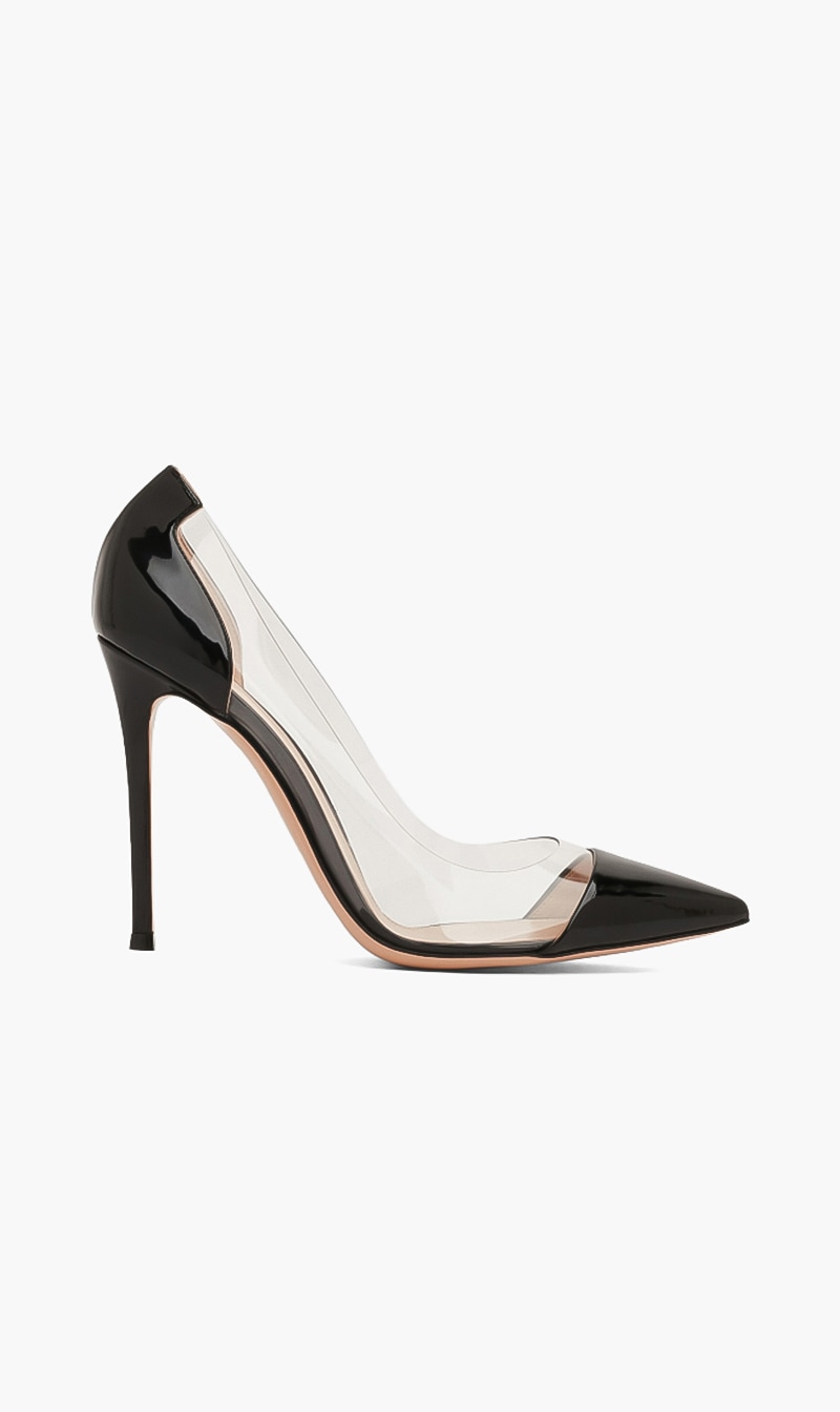 

Gianvito Rossi Black Plexi Pumps for Women | The Deal Outlet