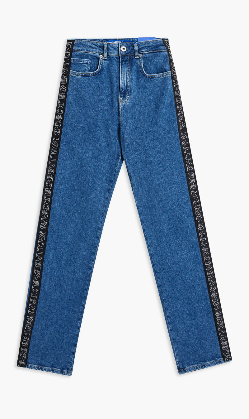 

Karl Lagerfeld Blue Klj Hr Straight Logo Denim for Women | The Deal Outlet