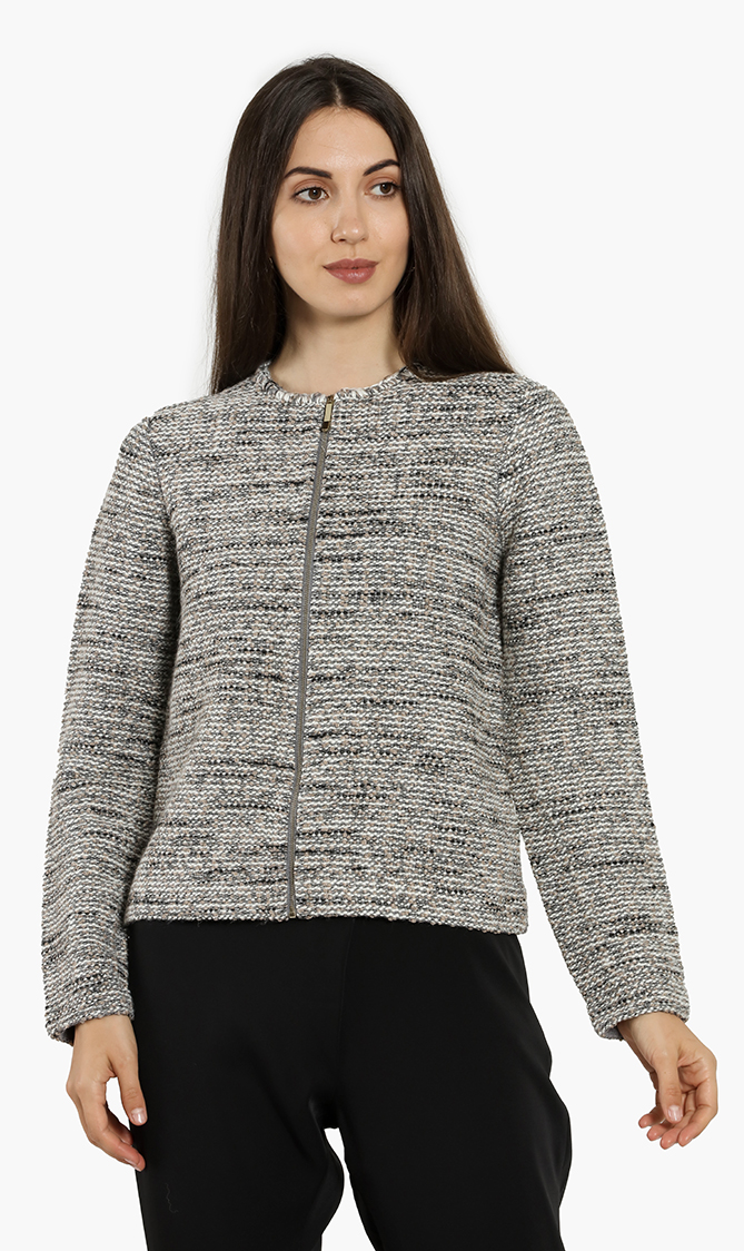 

Ted Baker Helyinn Knitted Boucle Zip Jacket