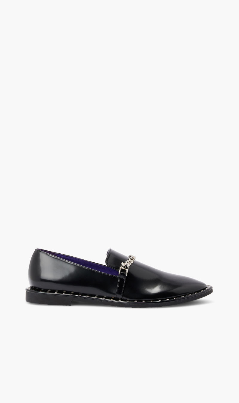 

Stella Mc Cartney Black Falabella Loafer Brush Alt Mat for Women | The Deal Outlet