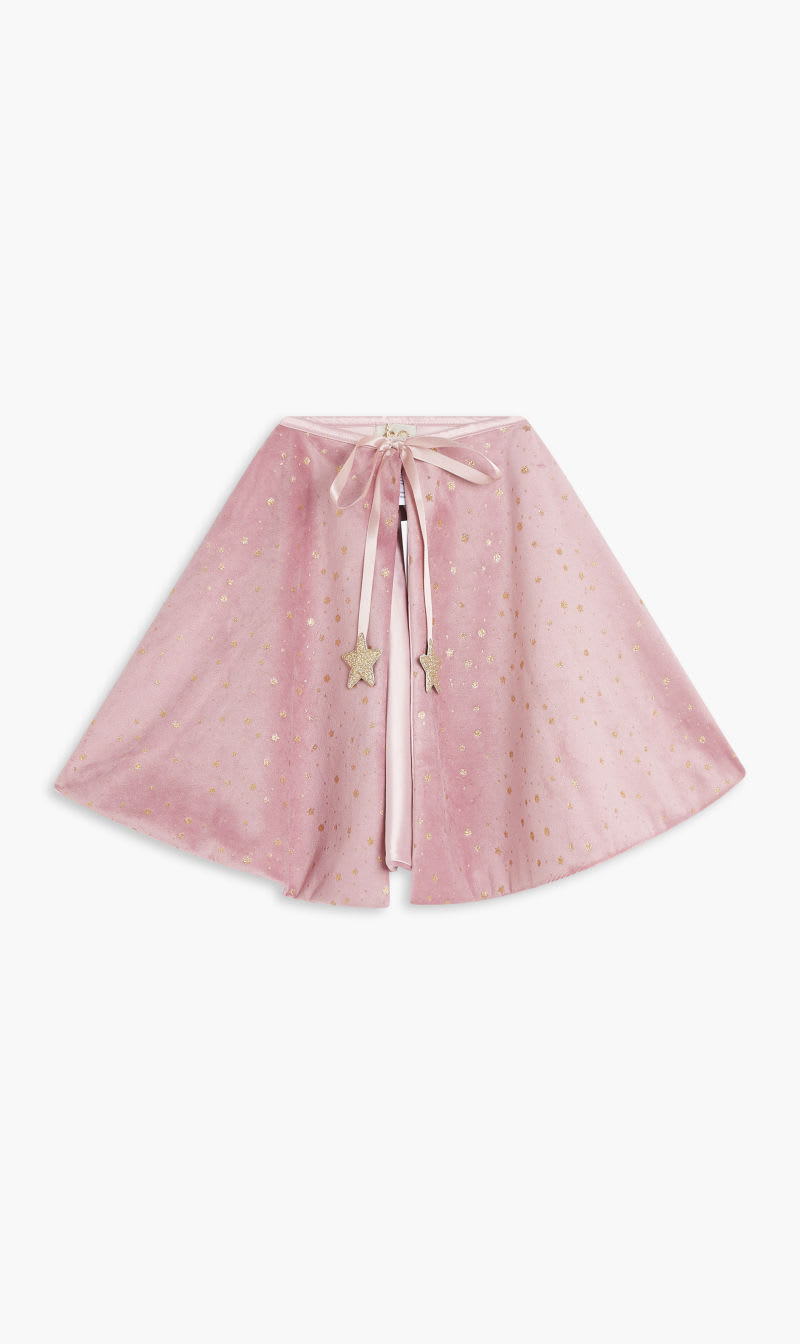 

Mimi & Lula Pink Cape Luxe Velvet Princess Cape for Girls | The Deal Outlet