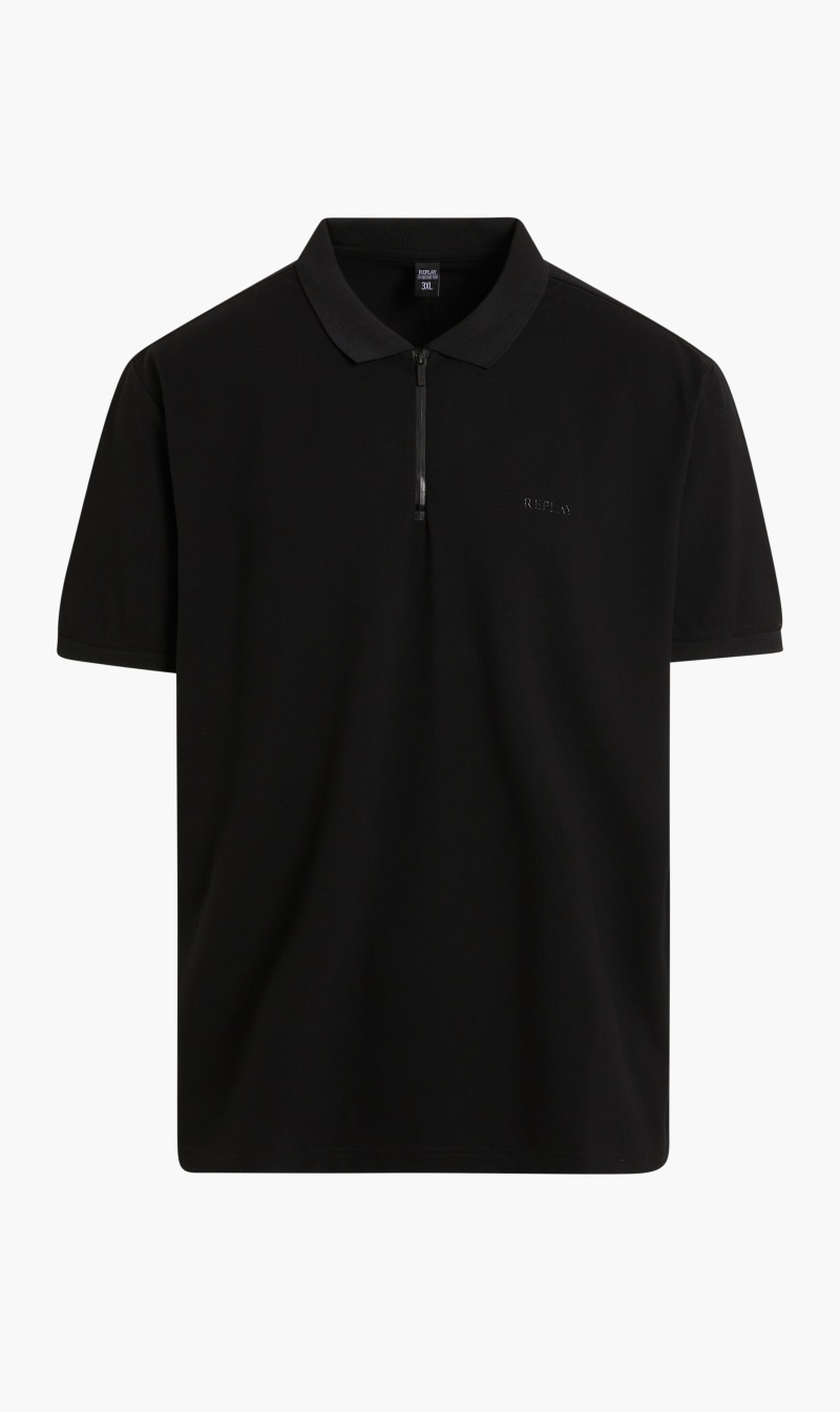 

Replay Black Men Ss Polo Pique 10266800 Blk 99 for Men | The Deal Outlet