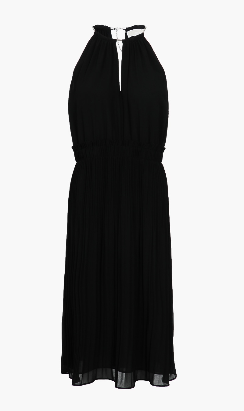 

Halter Neck Midi Dress, Black