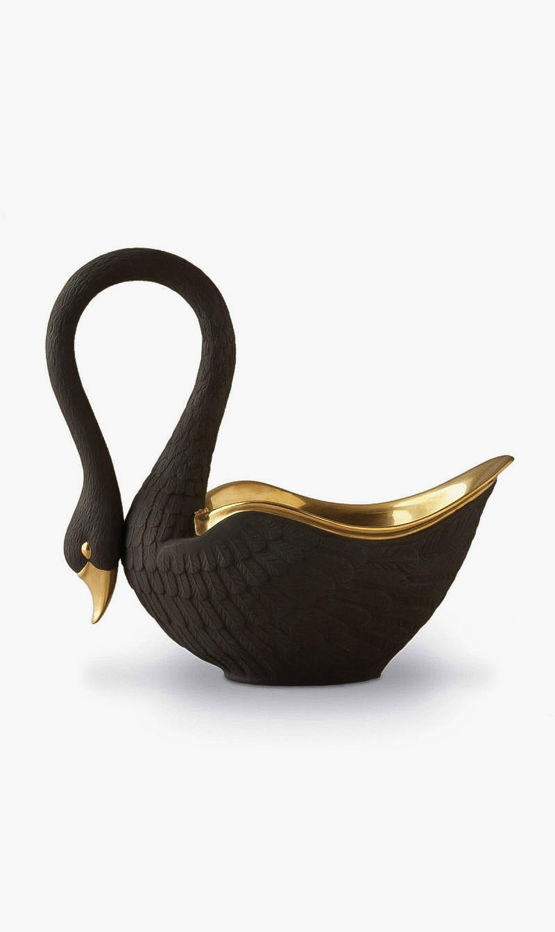 

L'objet Black Grand Swan Bowl | The Deal Outlet