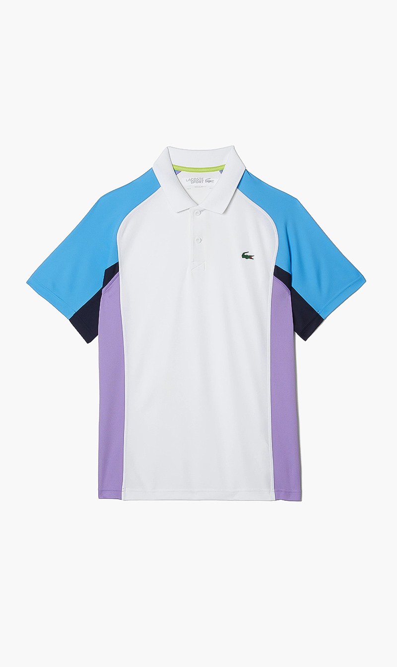 

Thermo-regulating Piqué Tennis Polo Shirt, White