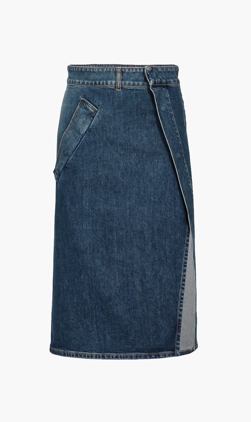 

Vintage Wrap Denim Skirt