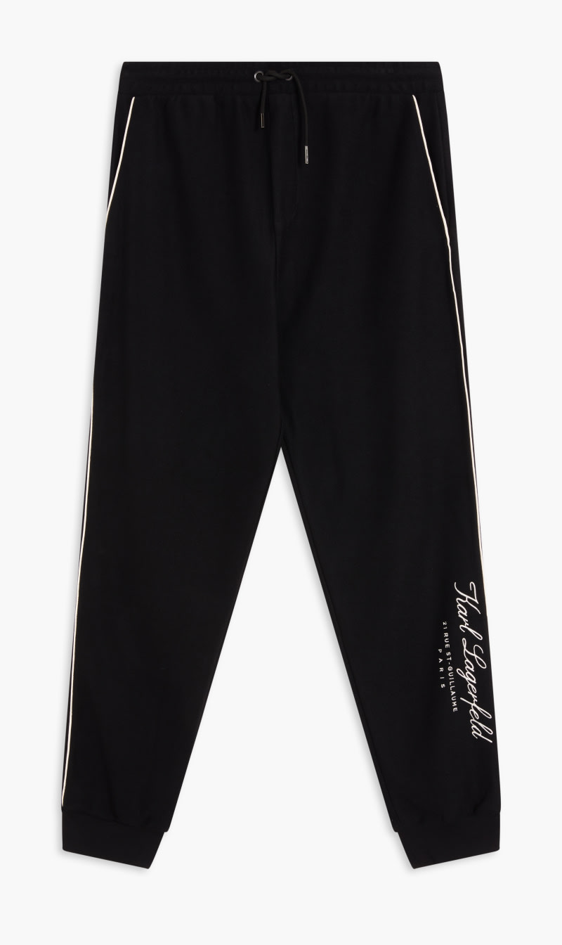 

Karl Lagerfeld Black Hotel Styled Sweatpants for Men | The Deal Outlet