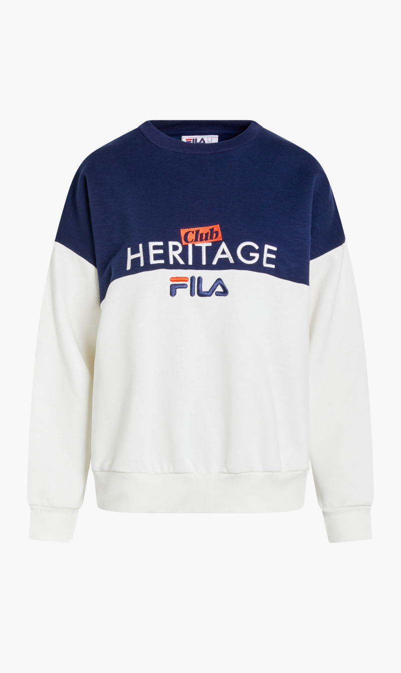 

Fila Multi-color Coloir Block Oversized Crew Sweat for Women | The Deal Outlet