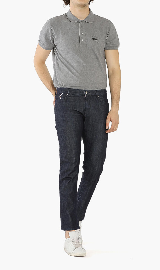 

Tuned-up Hem Jeans, Blue