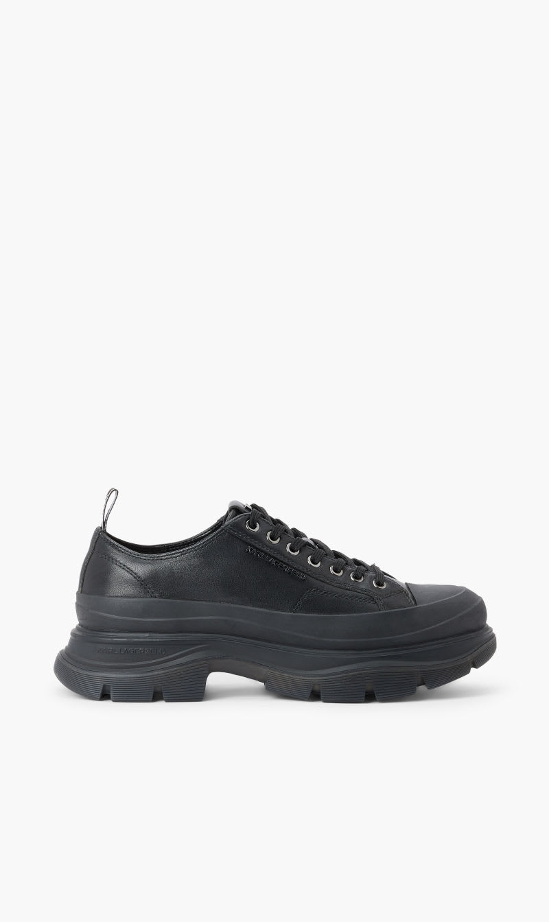 

Karl Lagerfeld Black Lunar Lace Lo Lthr for Men | The Deal Outlet