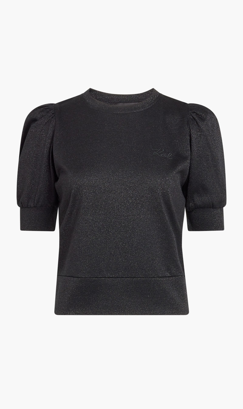 

Karl Lagerfeld Black Fashion Lurex Sweatshirt for Women | The Deal Outlet