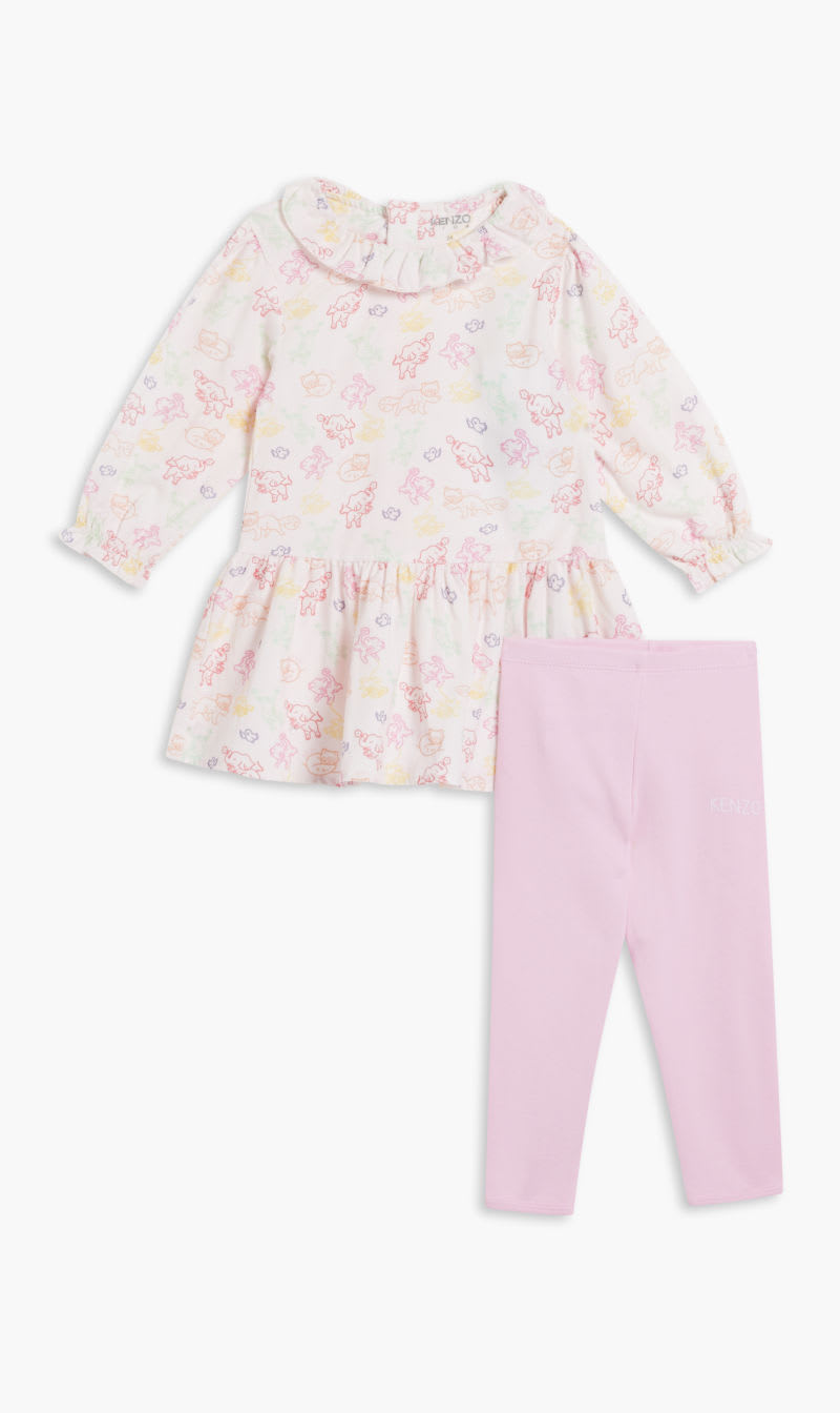 

Kenzo Pink Ensdress+leggings for Girls | The Deal Outlet