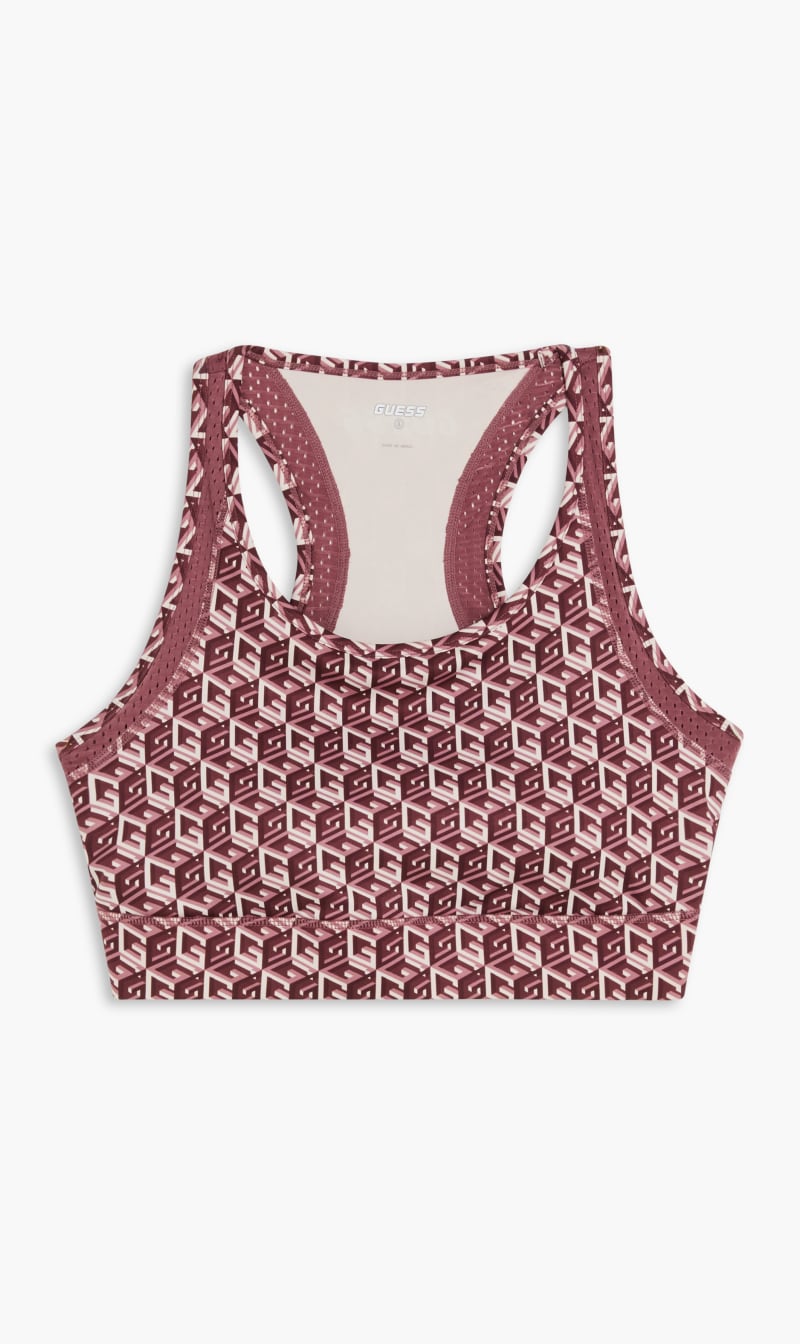 

Guess Red Daria Active Top - Recycled Microfiber 260 for Women | The Deal Outlet