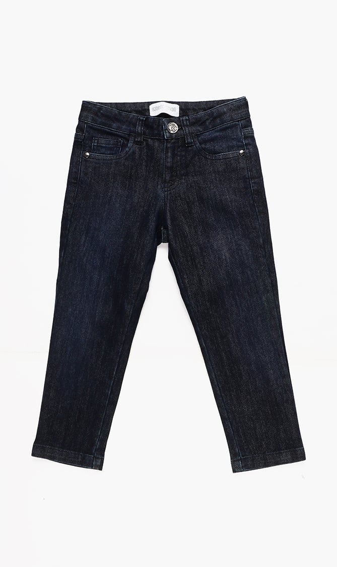 

Roberto Cavalli Embroidered Logo Jeans