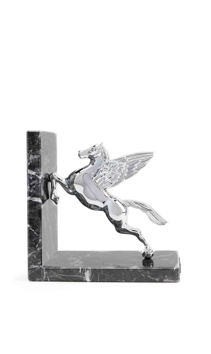 

Etro Silver Pegaso Pegasus Bookend | The Deal Outlet