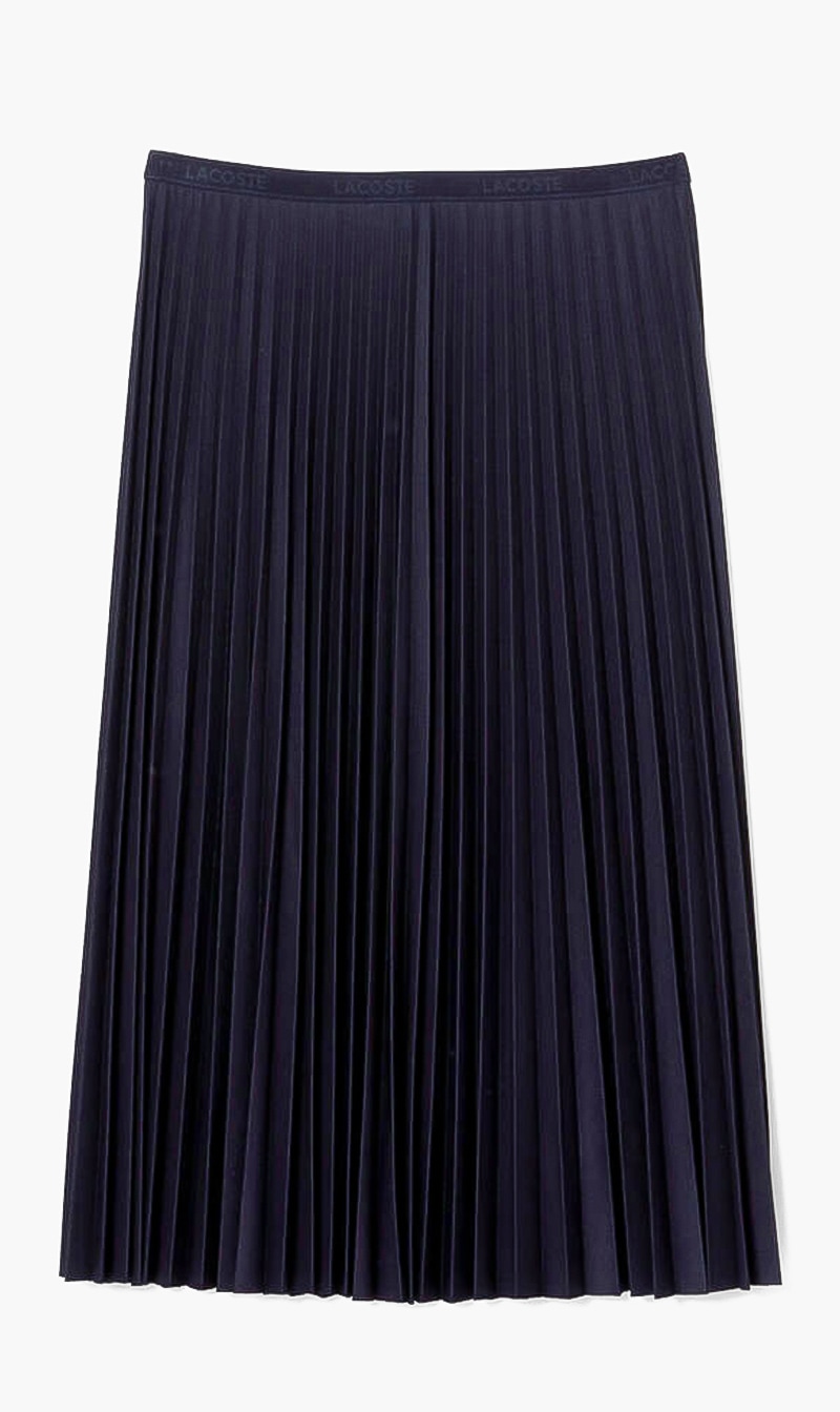 

Lacoste Blue Pleated Elasticated Skirt for Women | The Deal Outlet