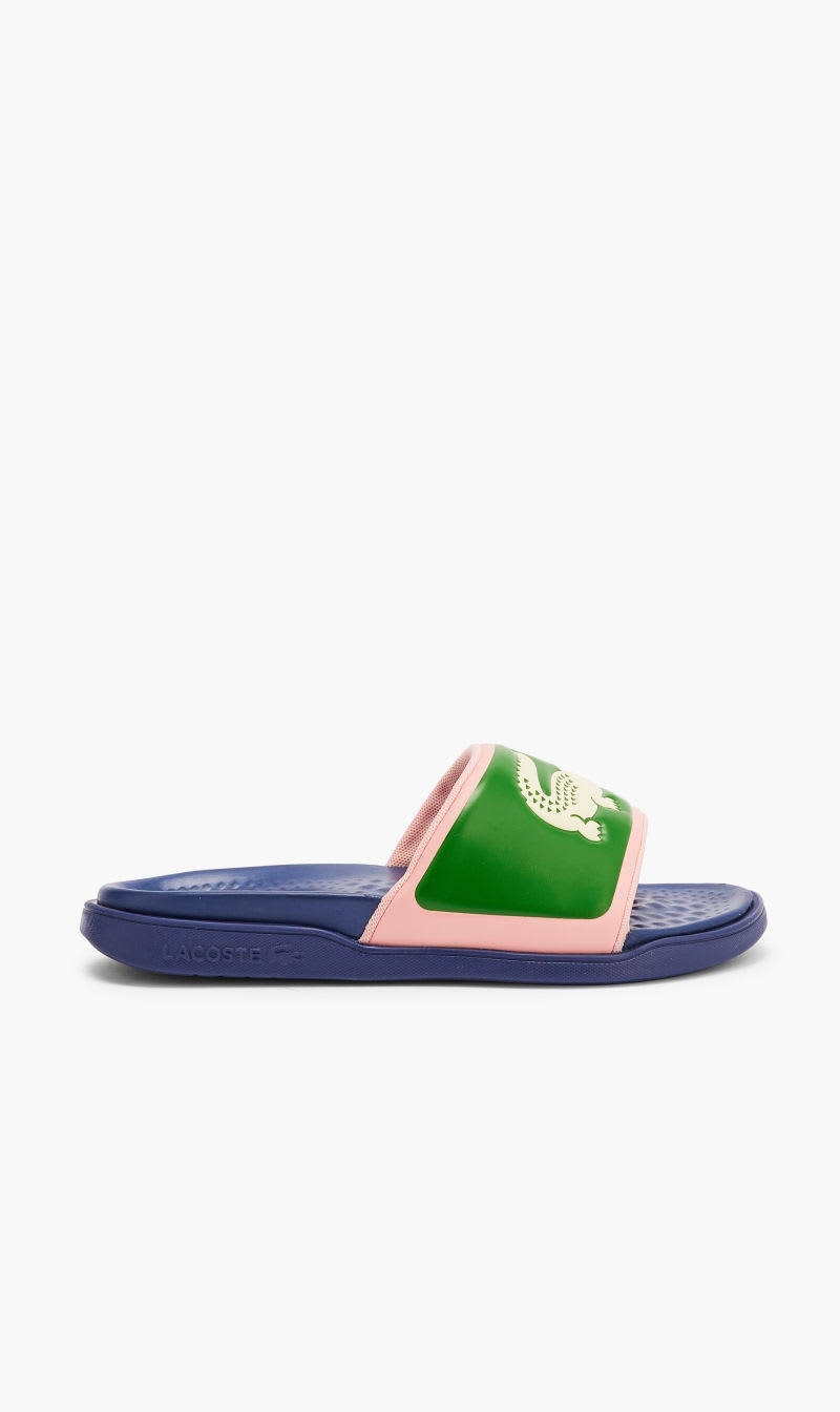 

Lacoste Blue Serve Slide Dual 2231 Cfa Nvygrn for Women | The Deal Outlet