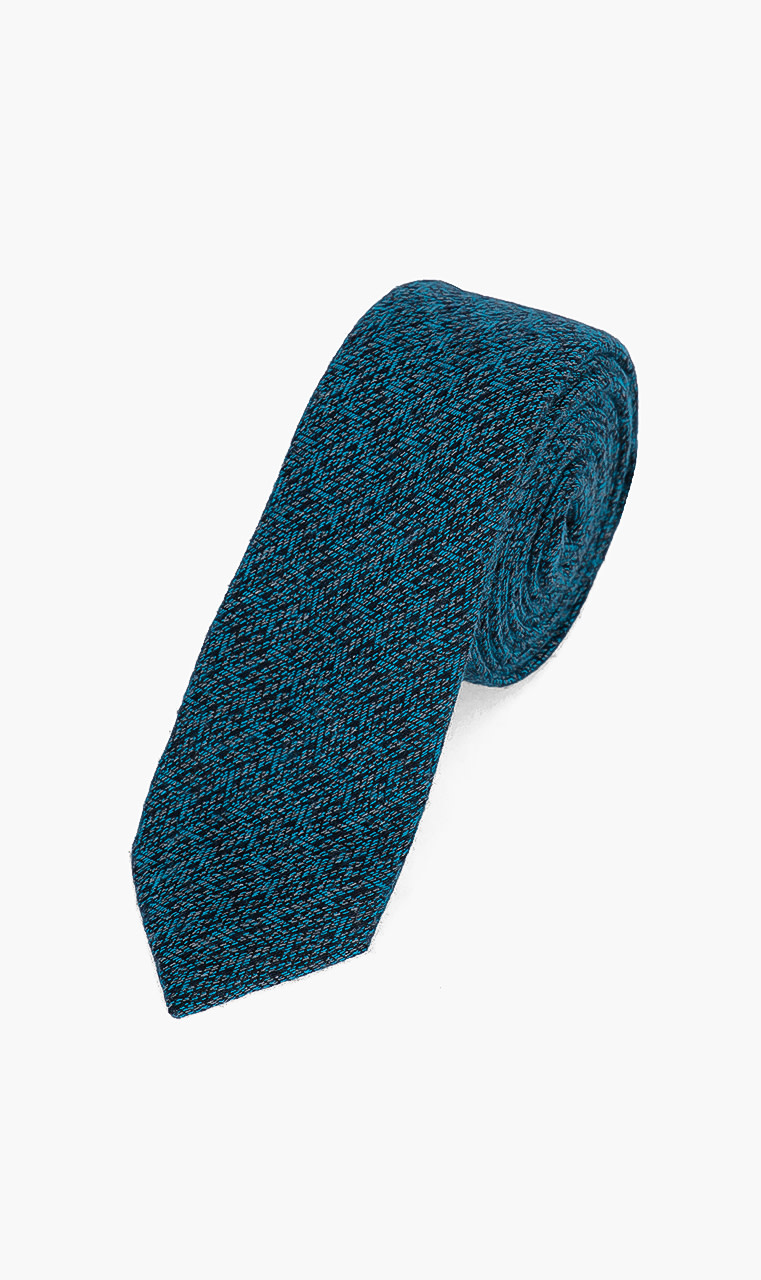 

Textured Jacquard Tie 5.5cm, Blue