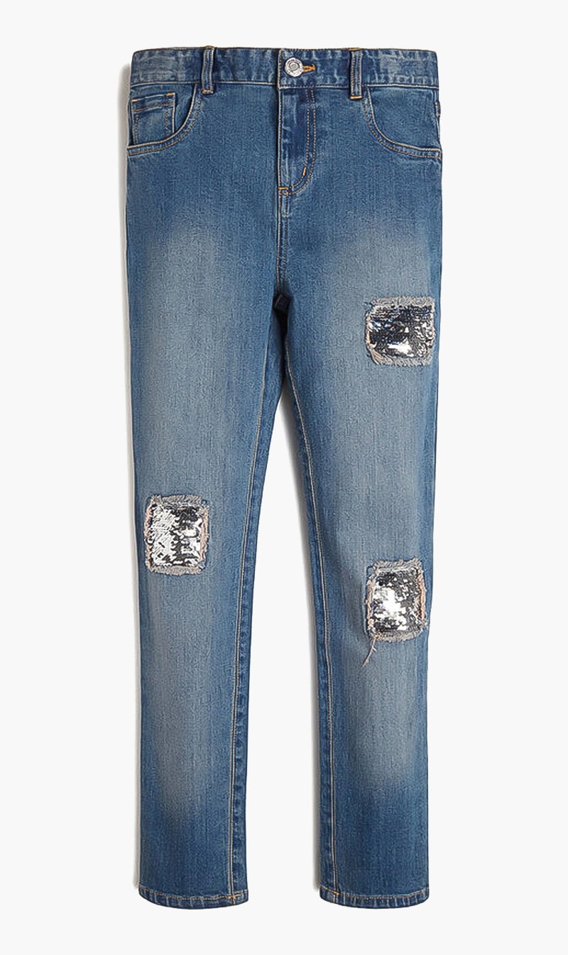 

Guess sequins denim jeans | the deal outlet, Blue