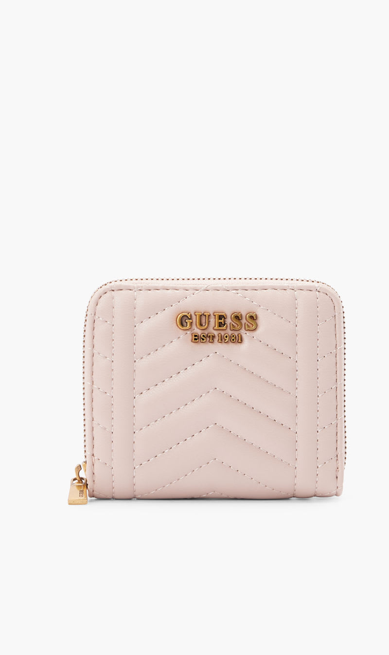 

Guess Pink Lovide Slg Small Zip Around for Women | The Deal Outlet