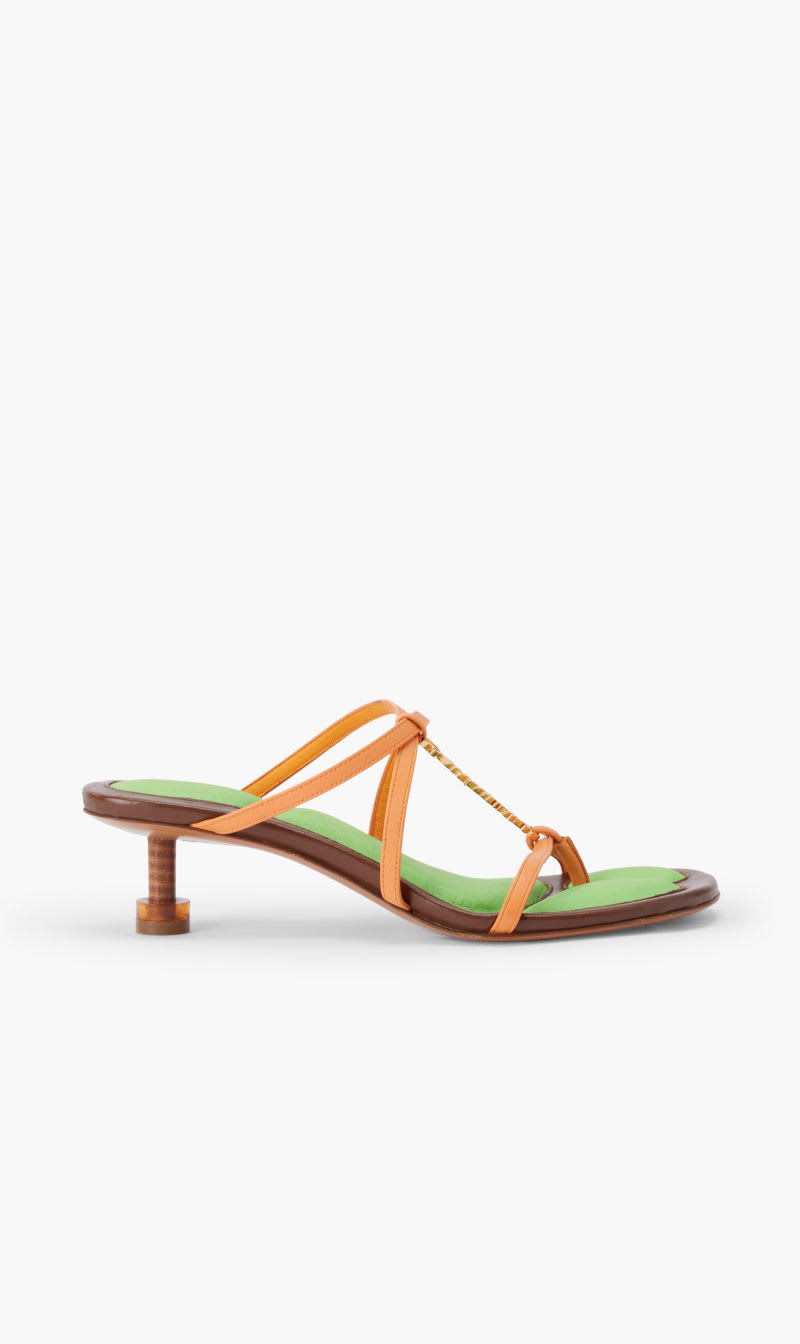 

Jacquemus Orange Les Sandales Basses Pralu for Women | The Deal Outlet