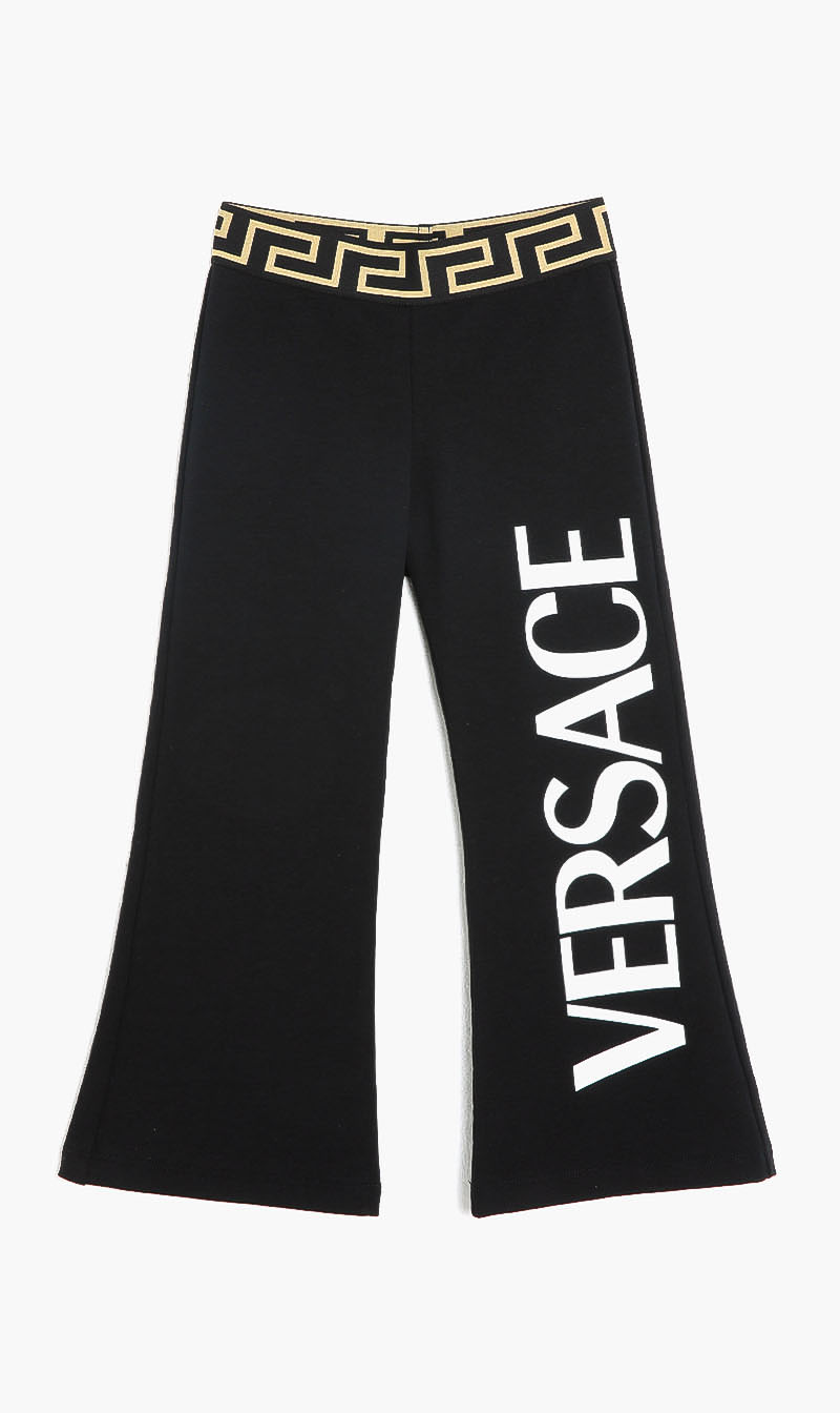 

Versace Black Sweatpant + Logo Print for Girls | The Deal Outlet