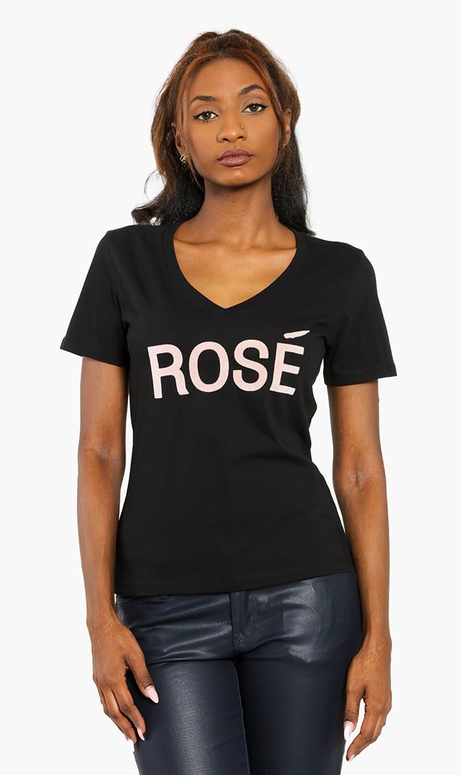 

Emporio Armani Rose V-neck T-shirt