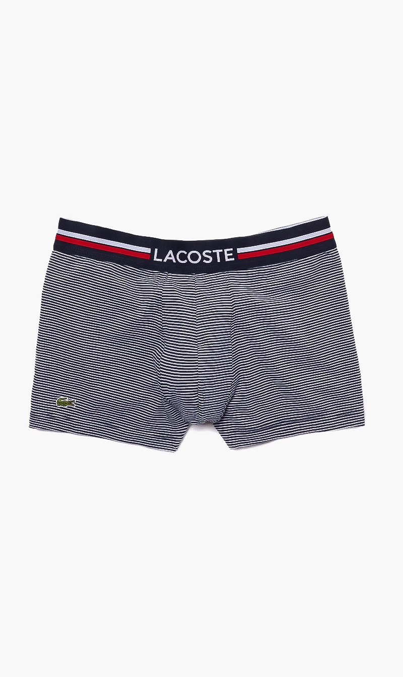 

Lacoste Blue Casual Cotton Stretch Stripes Trunks for Men | The Deal Outlet