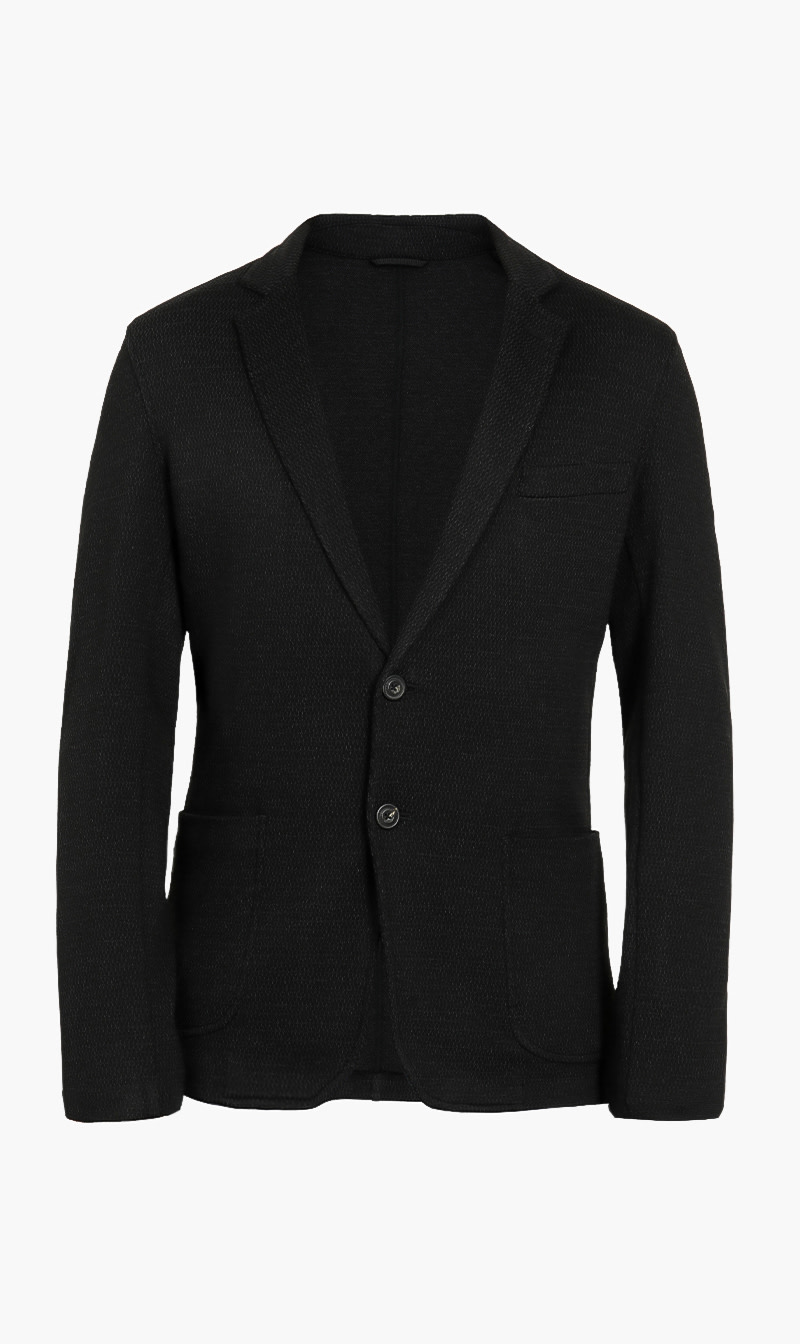 

Slim Fit Corduroy Jacket, Black