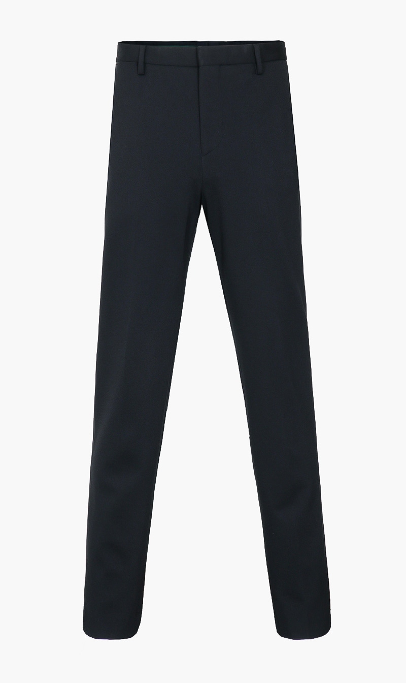 

Belted Zip Closure Trousers, Blue