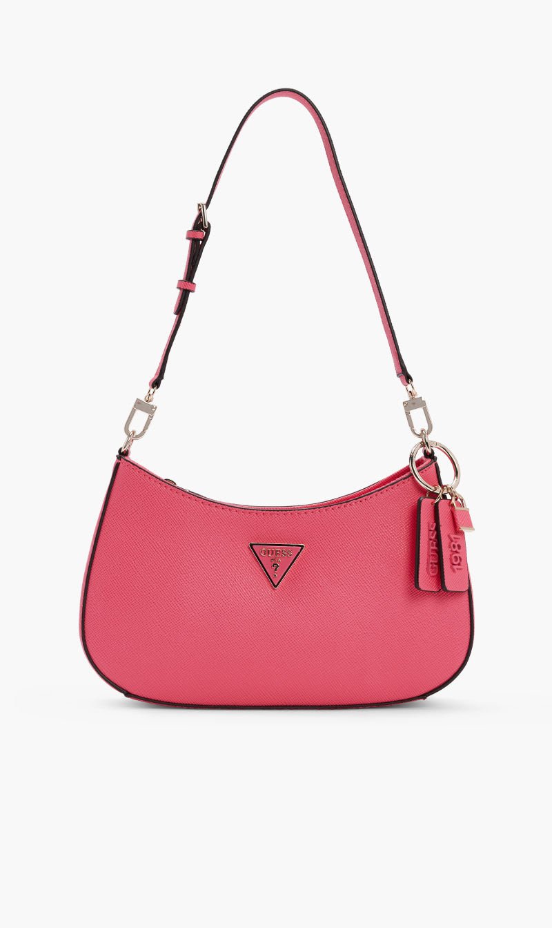 

Guess Pink Noelle Top Zip Shoulder Bag for Women | The Deal Outlet