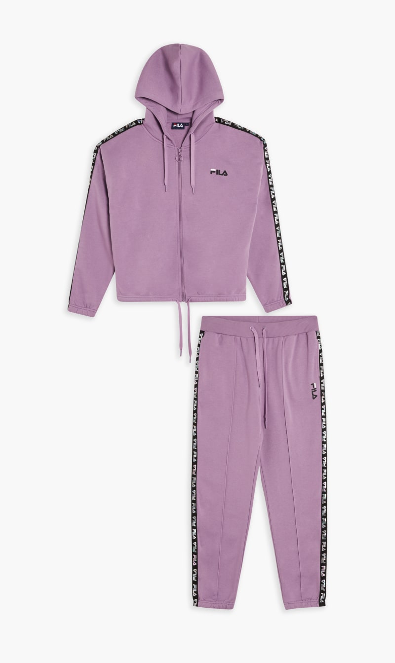 

Stylish Taped Track Suit, Purple