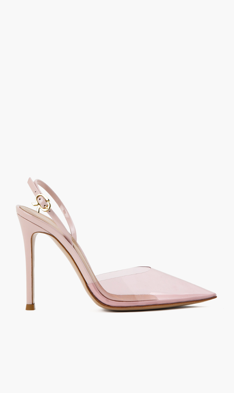 

Gianvito Rossi Ribbon D'orsay Plexi Pumps