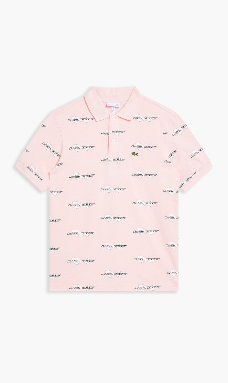 

Lacoste Pink Short Sleeved Ribbed Collar Shirt for Boys | The Deal Outlet