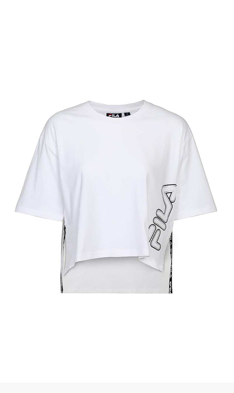 

Fila White Wadey Short Sleeve Tshirt for Women | The Deal Outlet