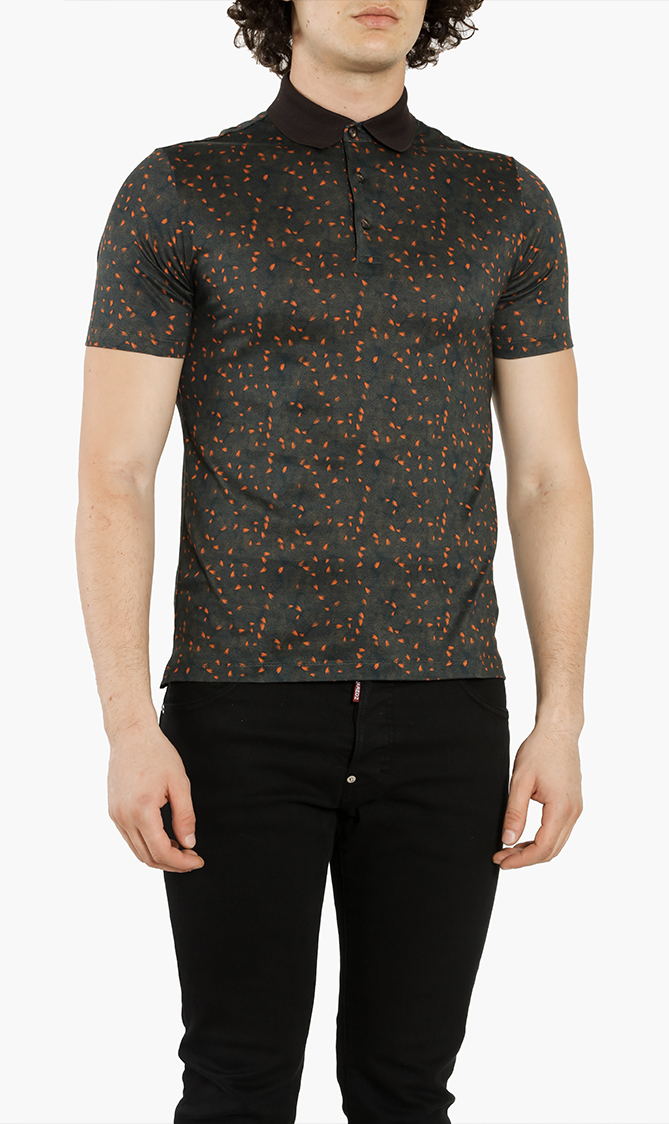 

Pal Zileri Printed Cotton Polo Shirt