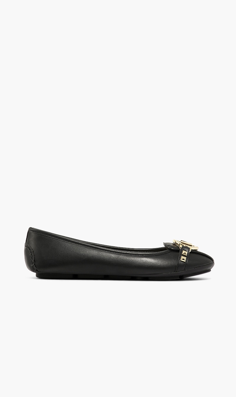 

Fulton Leather Ballerinas, Black