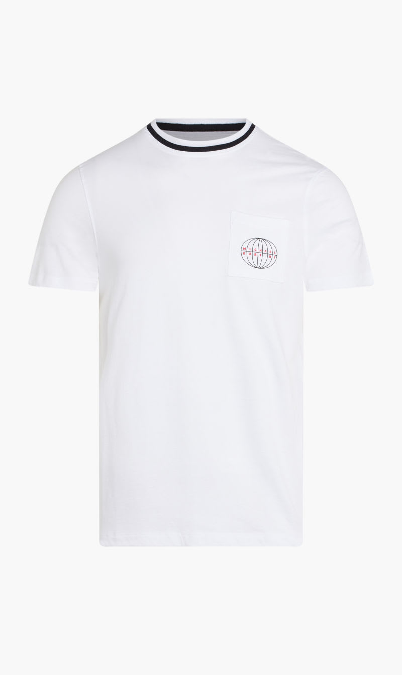 

Michael Kors White Mk Global Tee for Men | The Deal Outlet