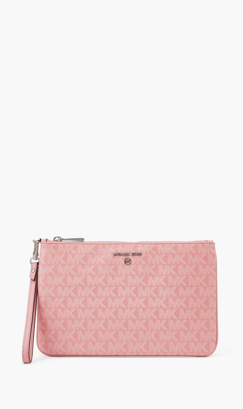 

Michael Kors Pink Jet Set Charm Lg Tz Wristlet for Women | The Deal Outlet